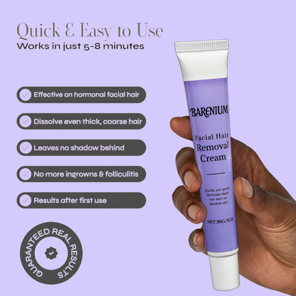 Barenium™ Combo Facial Hair Removal Cream with Post-Waxing Serum