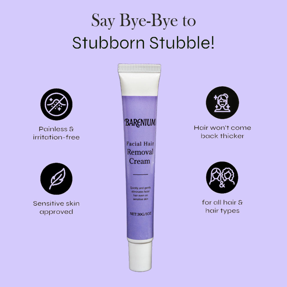 Barenium™ Combo Facial Hair Removal Cream with Post-Waxing Serum