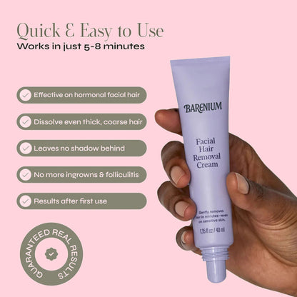Barenium™ Combo Facial Hair Removal Cream with Post-Waxing Serum